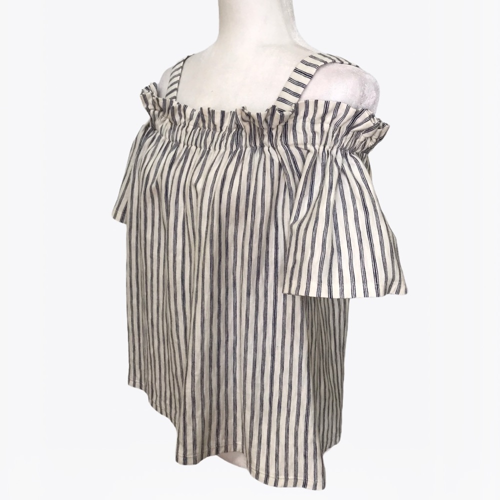 Lucky Brand 100% Cotton Off the Shoulder Top - S - Picture 7 of 16